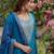 Women Ethnic Motifs Printed Regular Thread Work Kurta with Trousers & With Dupatta