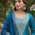 Women Ethnic Motifs Printed Regular Thread Work Kurta with Trousers & With Dupatta