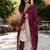 Women Yoke Design Regular Sequinned Kurta with Trousers & With Dupatta