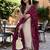 Women Yoke Design Regular Sequinned Kurta with Trousers & With Dupatta