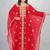 Red & Gold Embroidered Moroccan Kaftan Dress