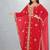 Red & Gold Embroidered Moroccan Kaftan Dress