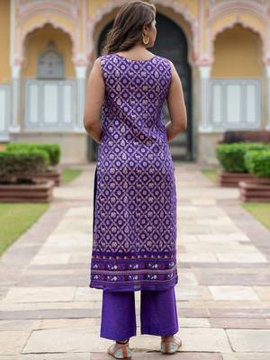 Women Ethnic Motifs Regular Kurta with Palazzos & With Dupatta 4