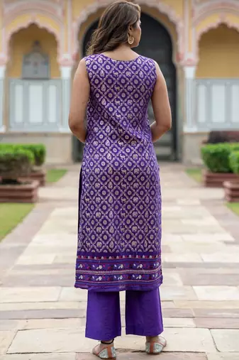 Women Ethnic Motifs Regular Kurta with Palazzos & With Dupatta