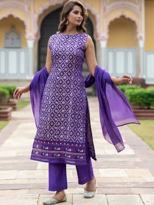Women Ethnic Motifs Regular Kurta with Palazzos & With Dupatta 7