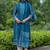 Women Printed Regular Chanderi Silk Kurta with Trousers & With Dupatta