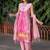 Women Dyed Silk Kurta with Trousers & Dupatta