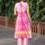Women Dyed Silk Kurta with Trousers & Dupatta