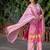 Women Dyed Silk Kurta with Trousers & Dupatta