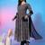 Paisley Empire Round Neck Full Sleeves Anarkali Kurta With Trousers & Dupatta