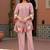 Women Floral Embroidered Pleated Thread Work Kurta with Trousers