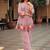 Women Floral Embroidered Pleated Thread Work Kurta with Trousers