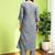 Women Floral Embroidered Regular Thread Work Pure Cotton Kurta with Trousers