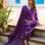 Leheriya Printed Pure Silk V-Neck Straight Kurta With Trousers And Dupatta