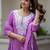 Women Ethnic Motifs Embroidered Regular Chikankari Pure Cotton Kurta with Trousers & With Dupatta