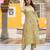 Women Floral Embroidered Regular Thread Work Pure Cotton Kurta with Trousers