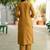 Women Floral Embroidered Cotton Kurta with Trousers