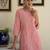 Floral Embroidered Thread Work Pure Cotton Kurta With Trouser