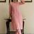 Floral Embroidered Thread Work Pure Cotton Kurta With Trouser