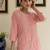 Floral Embroidered Thread Work Pure Cotton Kurta With Trouser