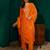 Women Embroidered Regular Thread Work Kurta with Trousers & With Dupatta