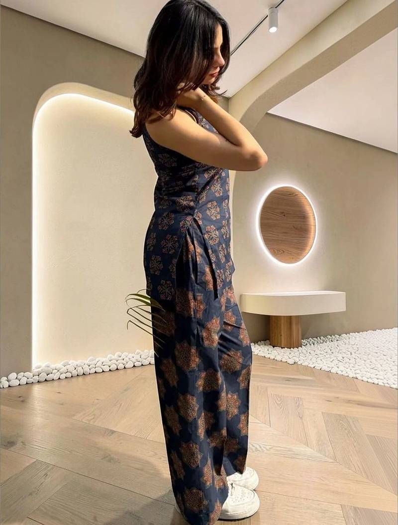 Women Ethnic Motifs Printed Regular Kurti with Palazzos