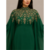 Emerald Green Luxury Embroidered Moroccan Kaftan Dress