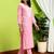 Women Ethnic Motifs Chikankari Pure Cotton Kurta with Trousers & With Dupatta