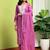 Women Ethnic Motifs Chikankari Pure Cotton Kurta with Trousers & With Dupatta