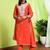 Women Ethnic Motifs Embroidered Regular Thread Work Pure Cotton Kurta with Trousers & With Dupatta