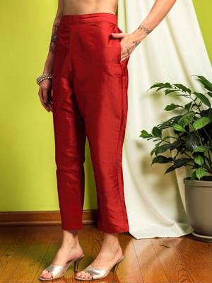 Women Ethnic Motifs Regular Thread Work Kurta with Trousers & With Dupatta 5
