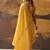 Yellow modal cotton blend woven saree with zari border