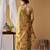 Olive tissue silk blend floral woven saree with designer blouse