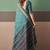 Sky blue premium cotton blend woven saree with contrast border