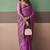 Purple premium cotton blend woven saree with contrast border