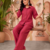 Maroon solid collared two-piece co-ord set