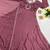 Oniun designer neckline embroidered georgette flared gown set