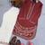 Maroon roman silk blend embroidered kurta with farshi palazzo