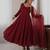 Maroon gown set with pant & butterfly net dupatta