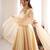 Ivory gown set with pant & butterfly net dupatta
