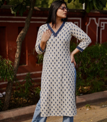 Rayon Printed Jaipuri Kurtas & Kurtis