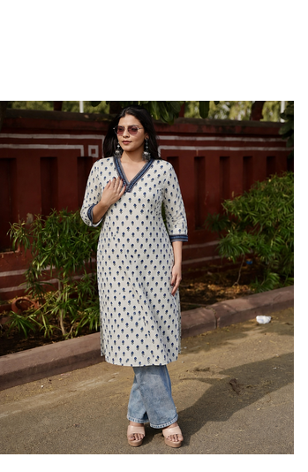 Rayon Printed Jaipuri Kurtas & Kurtis 3
