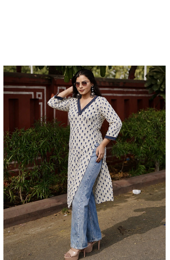 Rayon Printed Jaipuri Kurtas & Kurtis 4