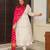 Off-white chanderi silk embroidered kurta set