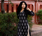 Rayon Printed Jaipuri Kurtas & Kurtis