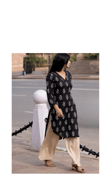 Rayon Printed Jaipuri Kurtas & Kurtis 3