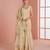Light-ivory silk blend embroidered palazzo set