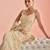 Light-ivory silk blend embroidered palazzo set
