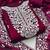 Maroon cotton embroidered salwar kameez