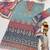Light-blue faux georgette embroidered salwar kameez